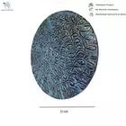 Teal Blue Color 3D Curls Design Wooden Wall Art