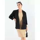 Blazer noir coupe oversize à revers crantés