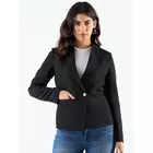 Schicker schwarzer asymmetrischer Blazer
