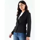 Schicker schwarzer asymmetrischer Blazer