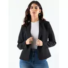 Schicker schwarzer asymmetrischer Blazer
