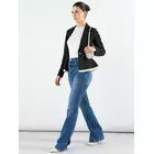 Black and white layerd structured blazer