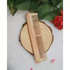 Saan - Bio-Neemholz-Kamm mit breiten Zinken - Naturbraun - Groß