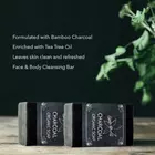 Badtvål med träkol och grönt te - set med 2 tvålar