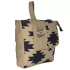 Hopofly Canvas & Leather Multicolour Jion Backpack Bag - 11x12.5x3 inch
