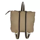 Hopofly Canvas & Leather Multicolour Jion Backpack Bag - 11x12.5x3 inch