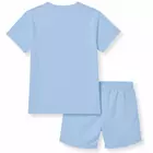 Minicult matchande bomullst-shirt och shorts med söta djurtryck (giraff) (blå) (3-6 månader)