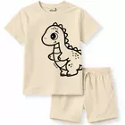 Minicult matchande bomullst-shirt och shorts med söta djurtryck (Dinosaurie) (18-24 MTS)