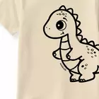 Minicult matchande bomullst-shirt och shorts med söta djurtryck (Dinosaurie) (18-24 MTS)