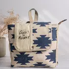 Hopofly Canvas & Leather Multicolour Jion Backpack Bag - 11x12.5x3 inch