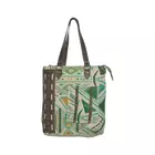 Upcycled Canvas & Leather Women's Dermi Tote Bag - Multicolour