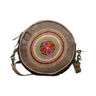 Hopofly Canvas & Leather Women's Multicolour Kaf Tote Bag