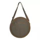 Damväska i kanvas och läder – flerfärgad, 13,5x14x4