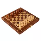 SHRIJICRAFTS Handcrafted Wooden Board Game - Brown, 25.4x25.4cm