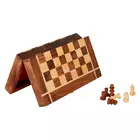 SHRIJICRAFTS Handcrafted Wooden Board Game - Brown, 25.4x25.4cm