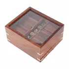 SHRIJICRAFTS Handgjort Träpussel Hjärngymnastik - Brunt, 1 Bit