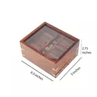 SHRIJICRAFTS Handgjort Träpussel Hjärngymnastik - Brunt, 1 Bit