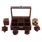 SHRIJICRAFTS Träpussel - Handgjort Brunt Pussel för Åldrar 6+