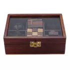 SHRIJICRAFTS Träpussel - Handgjort Brunt Pussel för Åldrar 6+