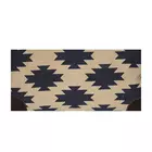 Hopofly Rug & Leather Overnight Duffle Bag - Multicolour, 12x19.5x9.5 inches