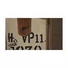 Hopofly Numero Canvas & Leather Multicolour Crossbody Bag
