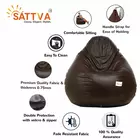 Sattva Classic XXXL Bean Bag Cover (Ingen fyllning) i brun färg