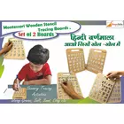 StepsToDo Montessori träschabloner för hindi-alfabetet - set med 2