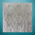 Jhalak White Cotton Chikankari Cushion Cover, 18x18 Inch