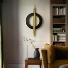 Divine Linearloop Metal Wall Art - 40x20 Inch