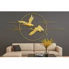 Arte mural de metal Divine Goldenbird - 120 x 55 cm