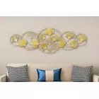 Arte de pared de metal con Ginkgo Divino - 45 x 15 pulgadas - Pintado a mano