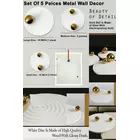 Divine Bloomora Golden Metal Wall Art Set