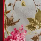 CORAL SLUB Tischläufer aus Baumwolle mit Rosen-Blumendruck – 33 x 180 cm