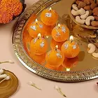 SKP Decor Motichoor Ladoo Scented Soy Wax Candles - Set of 6
