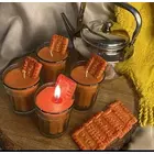 SKP DECOR Duftkerzen aus Sojawachs in Chai-Keksform, 2er-Set