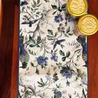 CORAL SLUB Canopy Tischläufer aus beigefarbenem Brokat – 30 x 180 cm
