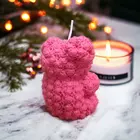 SKP DECOR Brown Teddy Bear Shaped Soy Wax Candle - 285 Grams
