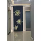 Divine Celestial Petals Golden Metal Wall Art - Set of 3