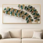Divine Diagonal Bloom Hand-Painted Metal Wall Art - 114x76cm