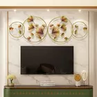 Orna Ginkgo Golden Metal Wall Art - 114x38cm