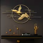 Arte mural de metal Divine Goldenbird - 120 x 55 cm