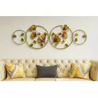 Orna Ginkgo Golden Metal Wall Art - 114x38cm