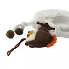 Handcrafted Wool Owl Christmas Ornaments - Set of 4, White/Brown/Rust