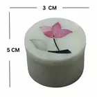 Decorative White Marble Sindur Box - Round Jewelry Storage Container