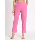 Blush Pink Cotton Comfort Pants - Soft, Breathable & Stylish