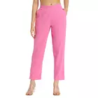 Blush Pink Cotton Comfort Pants - Soft, Breathable & Stylish