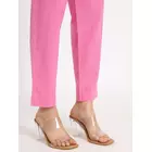 Blush Pink Cotton Comfort Pants - Soft, Breathable & Stylish