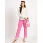 Blush Pink Cotton Comfort Pants - Soft, Breathable & Stylish