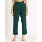 Bottle Green Cotton Pants - Comfortable & Stylish Everyday Wear