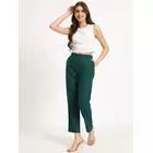Bottle Green Cotton Pants - Comfortable & Stylish Everyday Wear